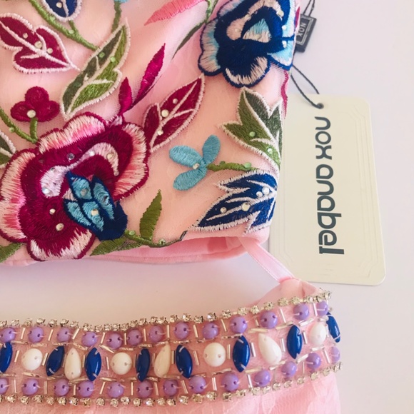 NWT Nox Anabel - 8262 Two Piece Embroidered Mermaid Formal Prom Dress - Picture 9 of 15